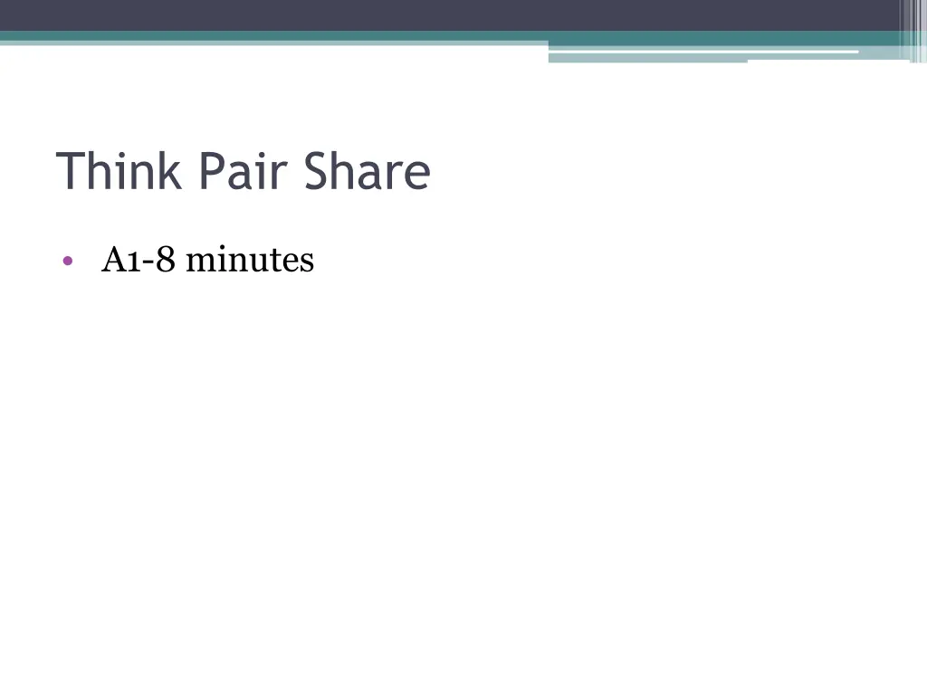 think pair share