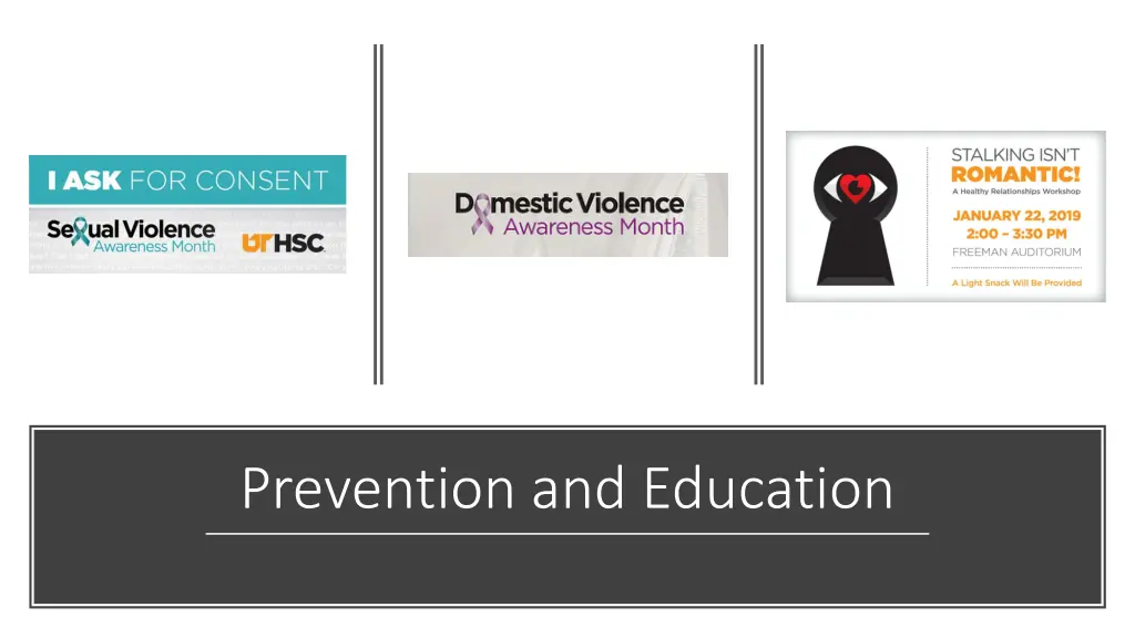 prevention and education