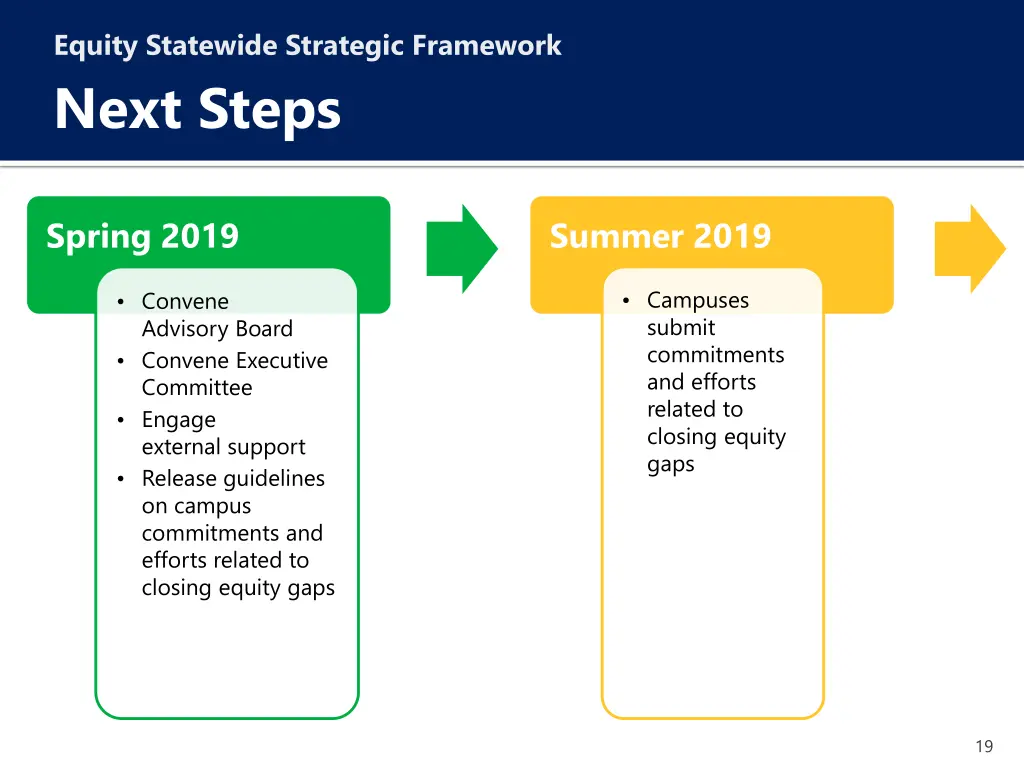 equity statewide strategic framework next steps