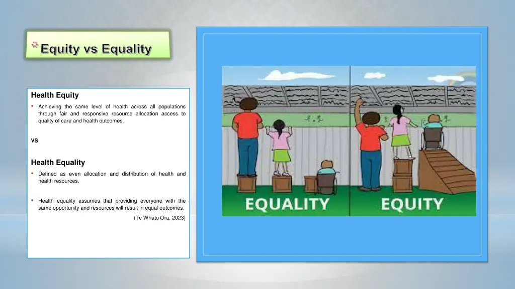 health equity achieving the same level of health