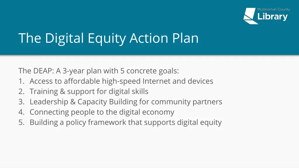 the digital equity action plan