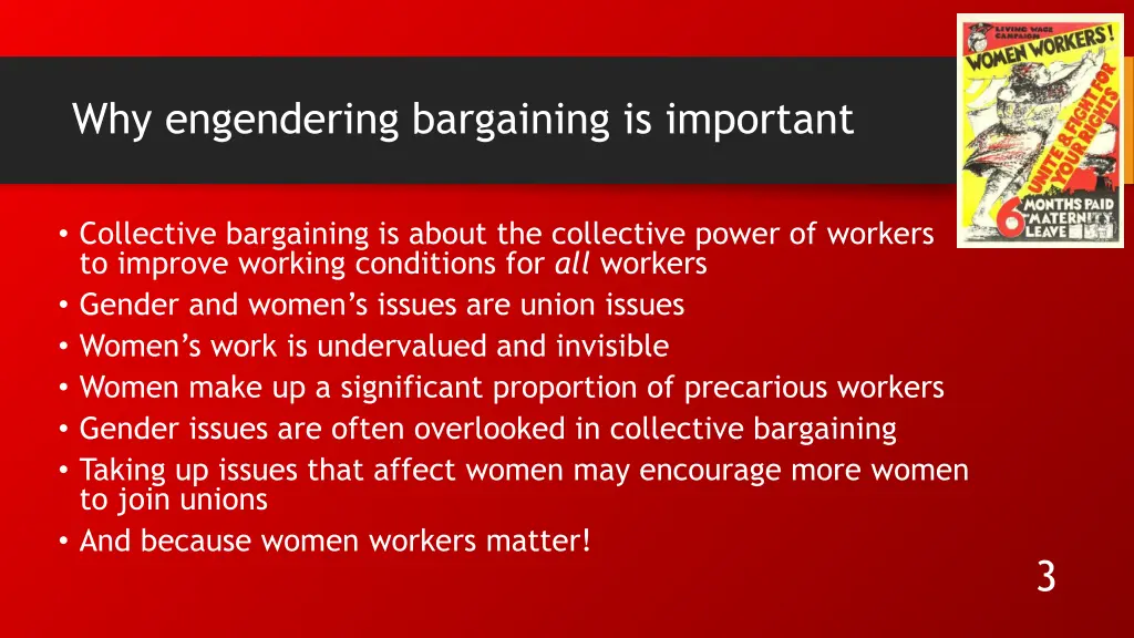 why engendering bargaining is important