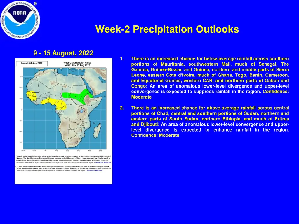 week 2 precipitation outlooks