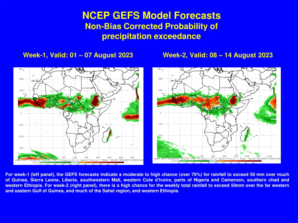 ncep gefs model forecasts non bias corrected