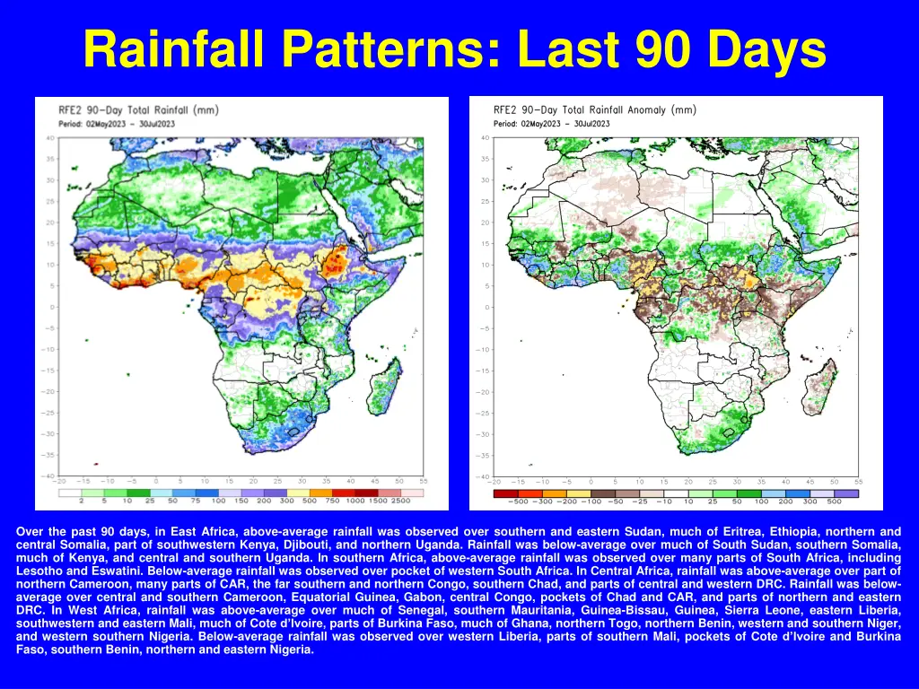 rainfall patterns last 90 days