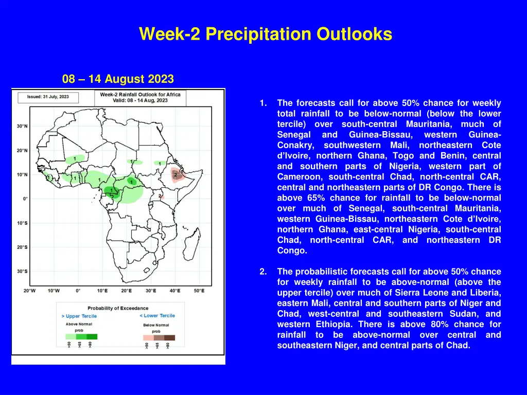 week 2 precipitation outlooks