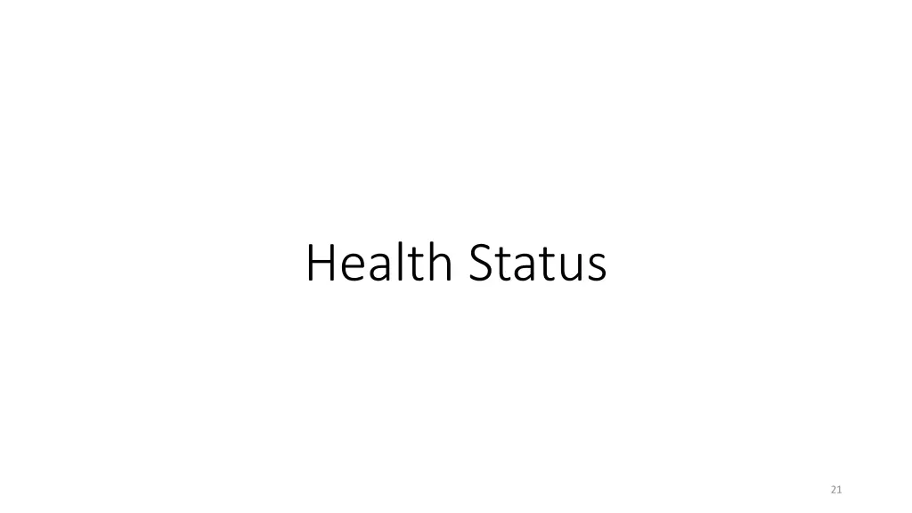 health status