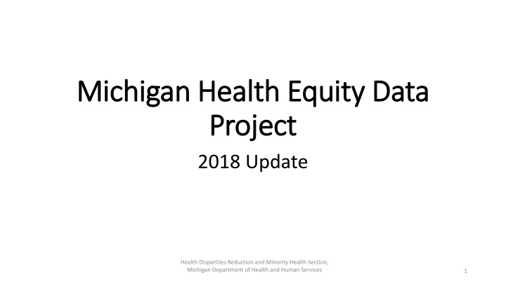 michigan health equity data michigan health