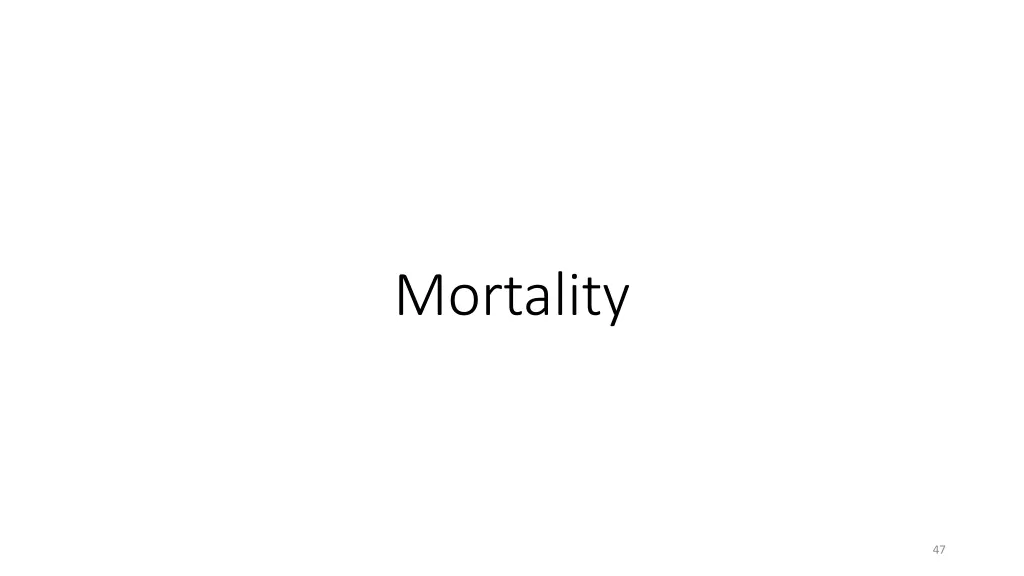 mortality