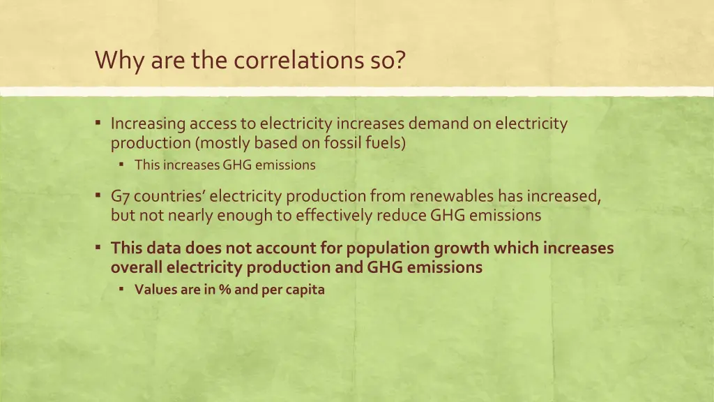 why are the correlations so 2