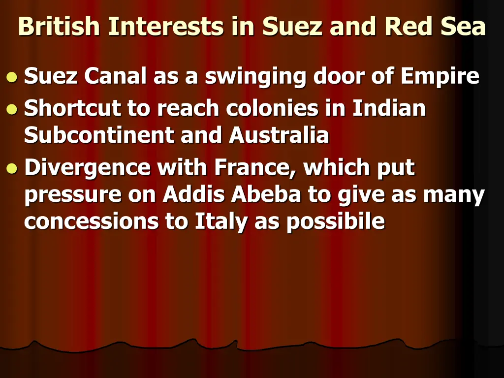 british interests in suez and red sea 1