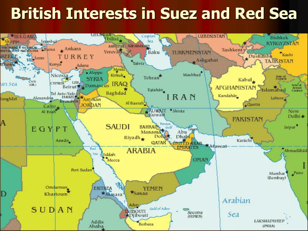 british interests in suez and red sea