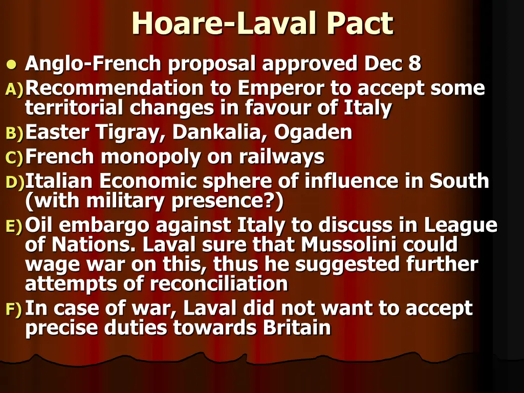 hoare laval pact