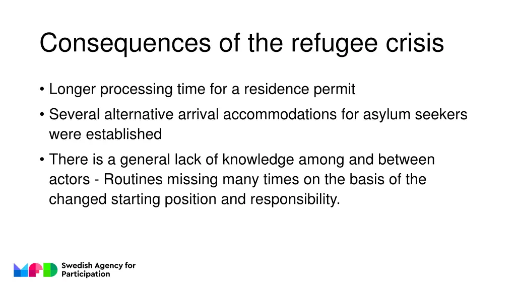 consequences of the refugee crisis