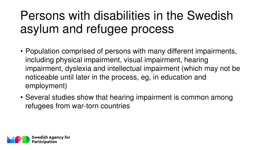 persons with disabilities in the swedish asylum 1