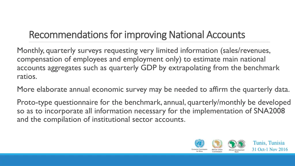 recommendations for improving national accounts 2