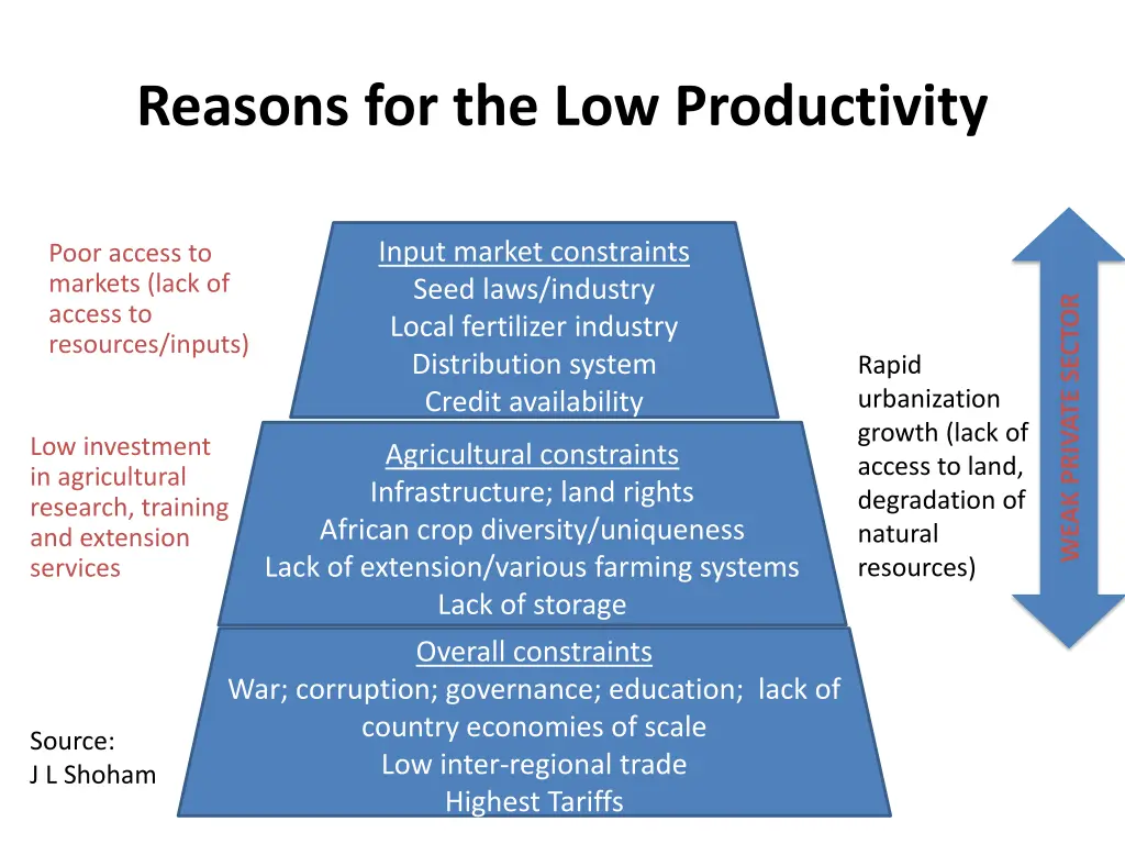 reasons for the low productivity