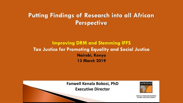 putting findings of research into all african