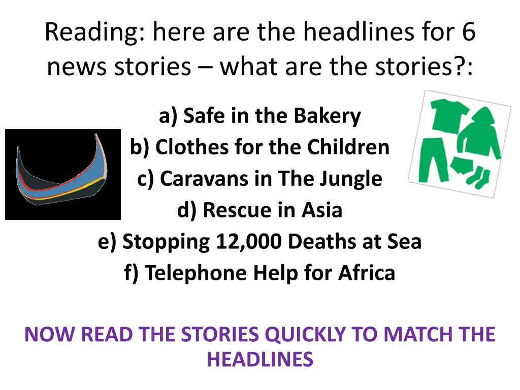 reading here are the headlines for 6 news stories