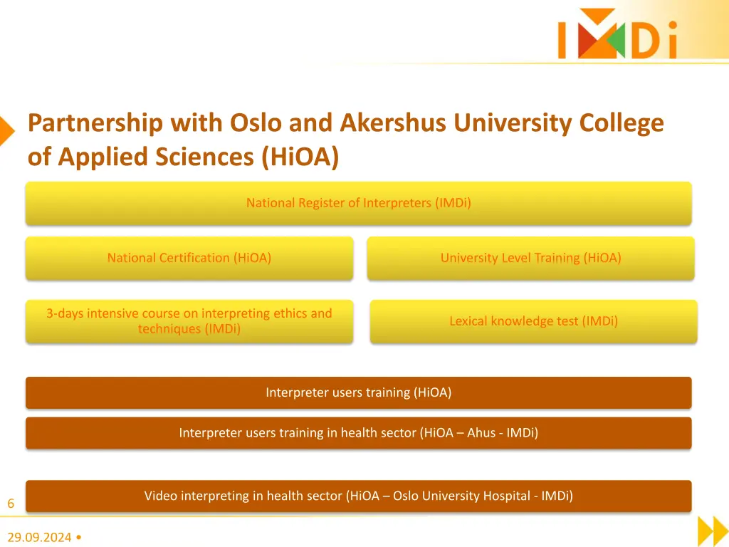 partnership with oslo and akershus university