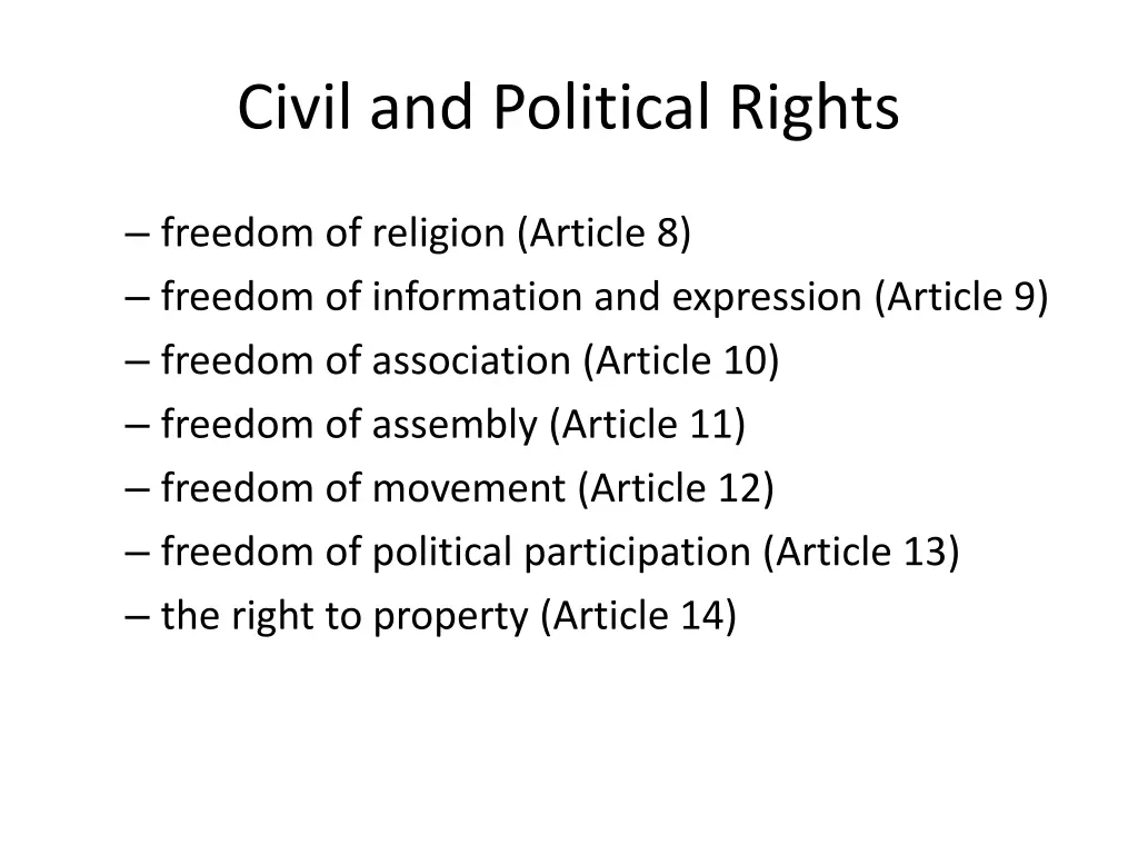 civil and political rights 1