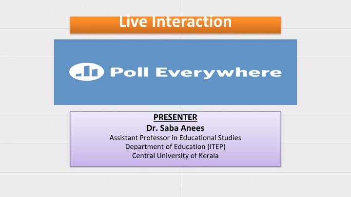 live interaction