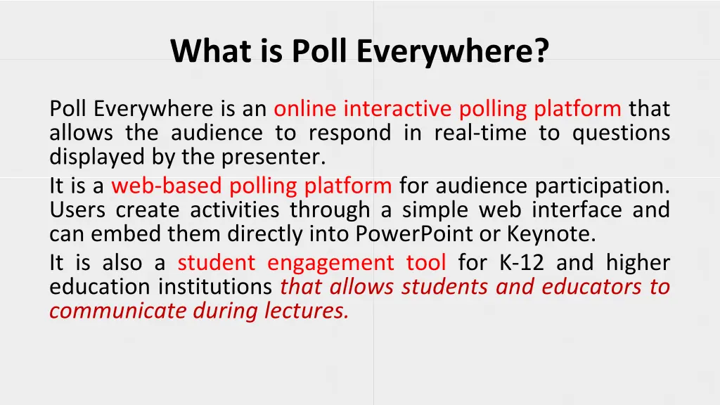 what is poll everywhere