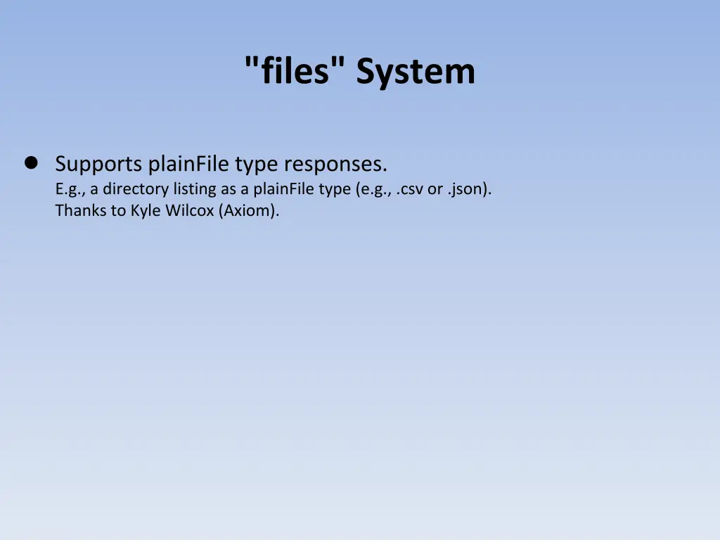 files system