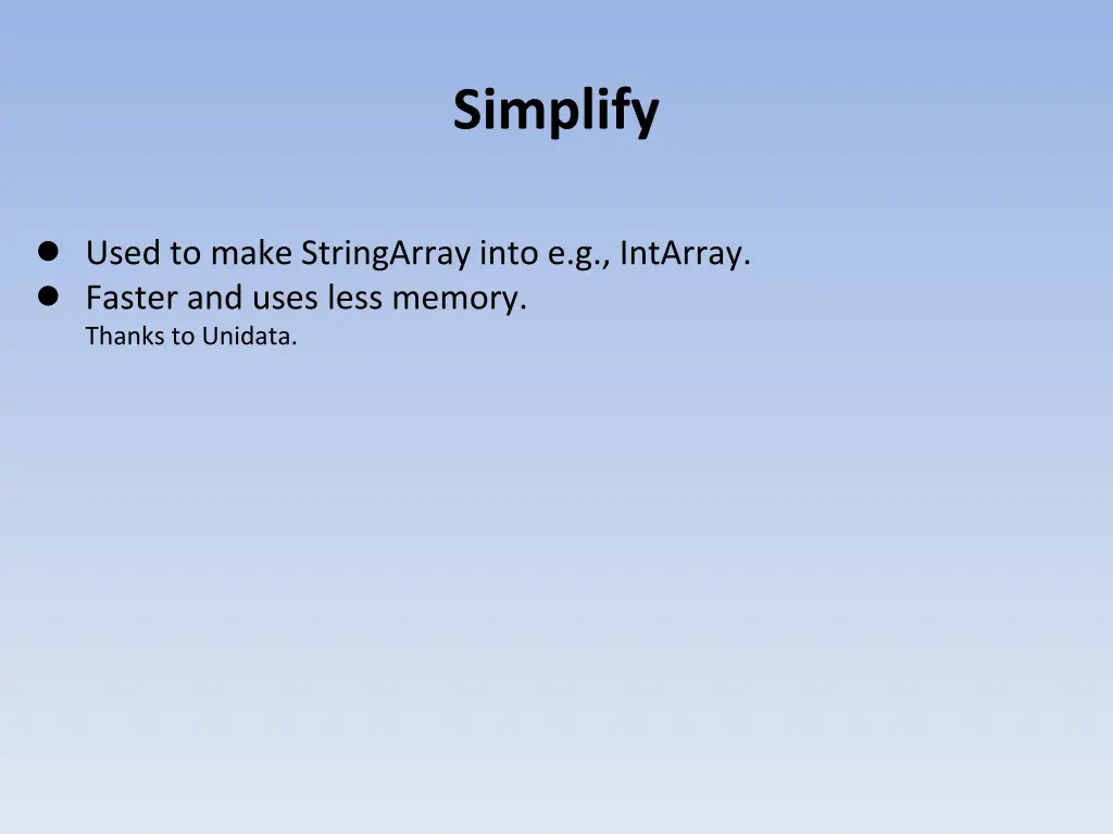 simplify