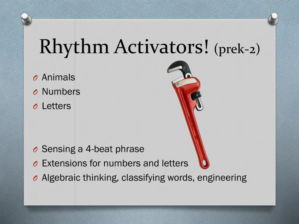 rhythm activators prek 2