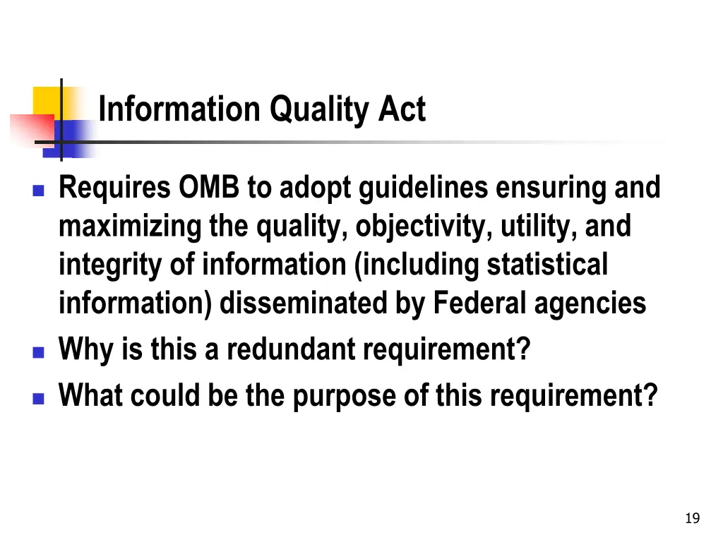 information quality act