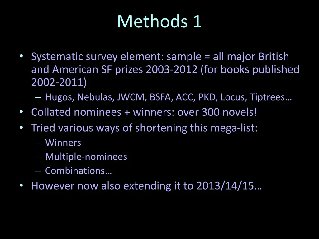 methods 1