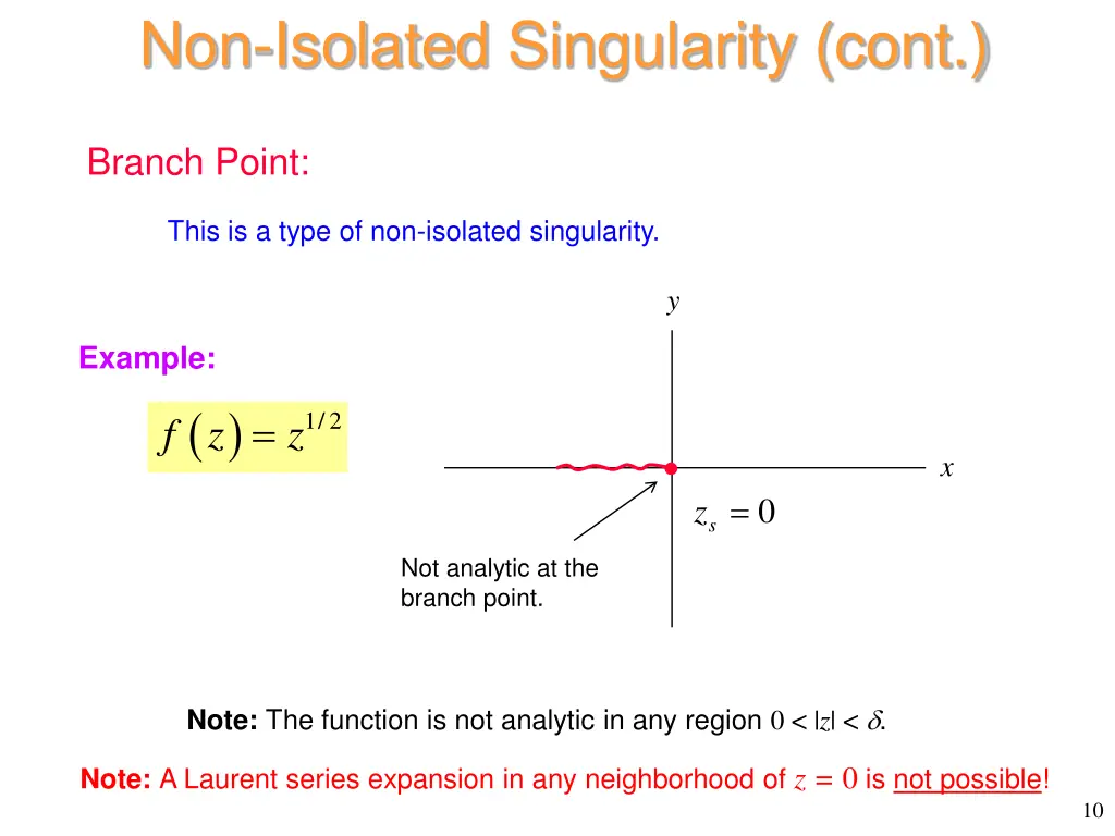 non isolated singularity cont