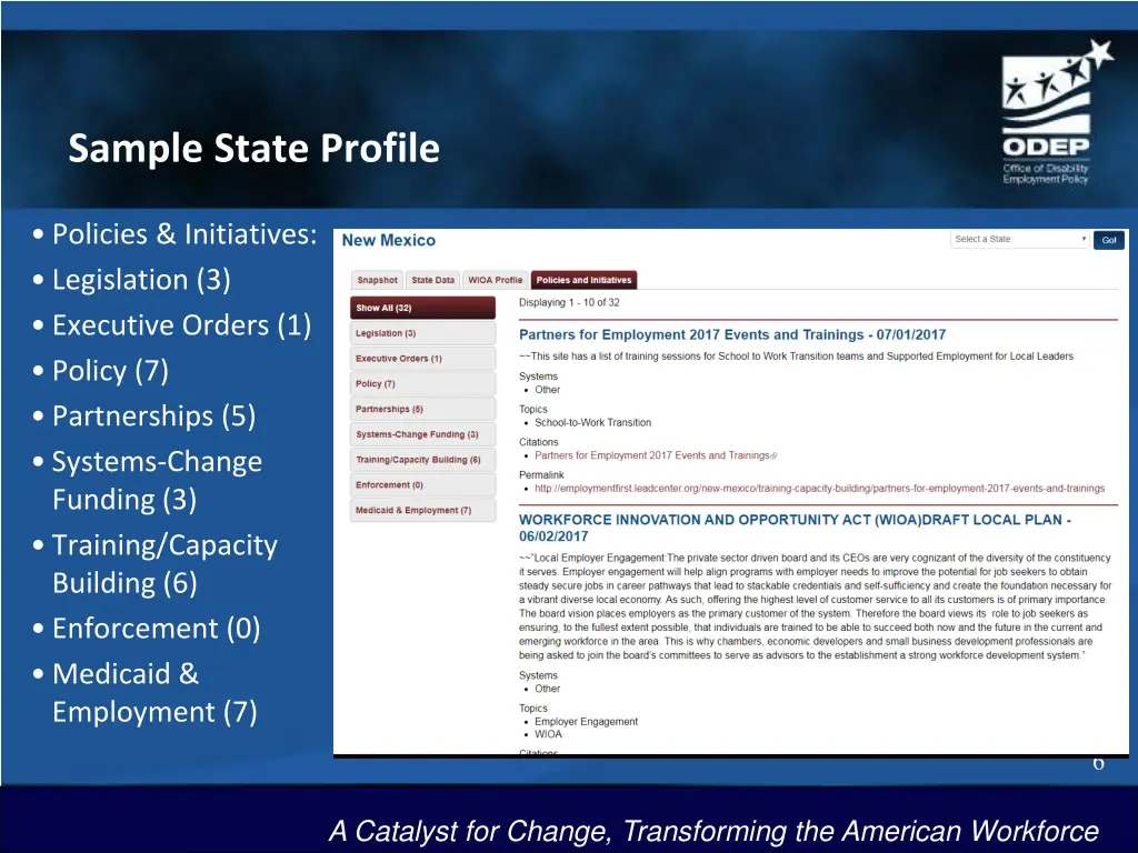 sample state profile 2