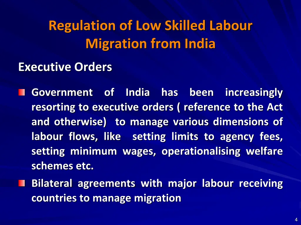 regulation of low skilled labour migration from 2