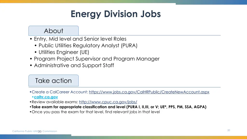 energy division jobs