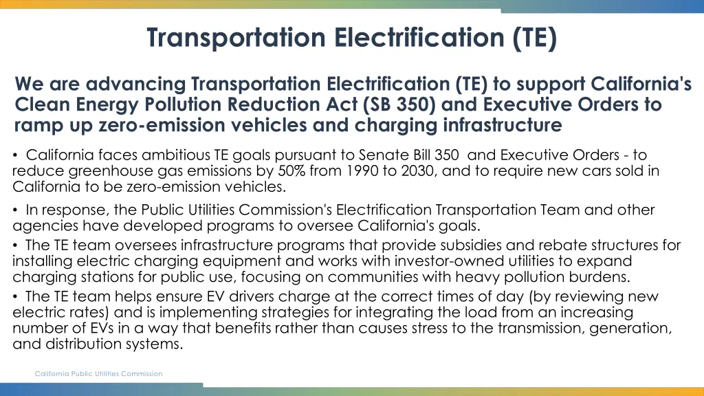 transportation electrification te