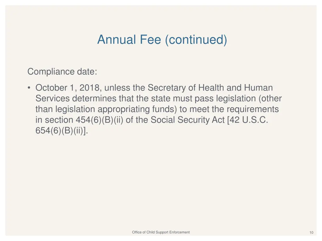 annual fee continued 1