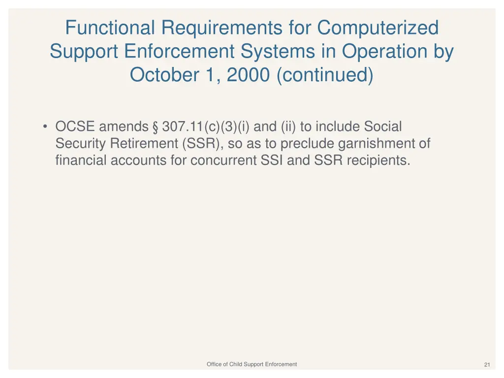 functional requirements for computerized support 1