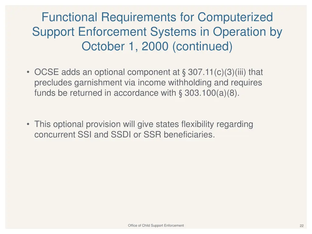 functional requirements for computerized support 2