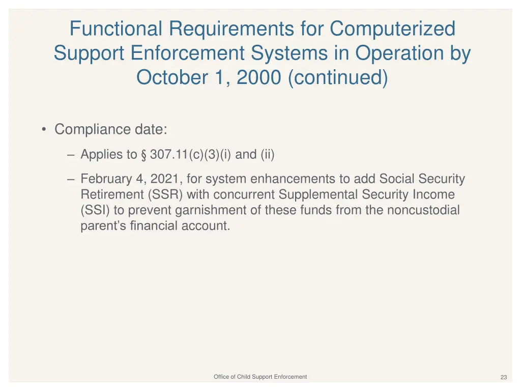 functional requirements for computerized support 3