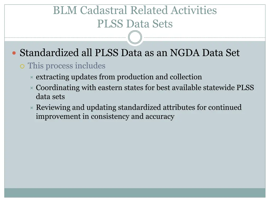 blm cadastral related activities plss data sets