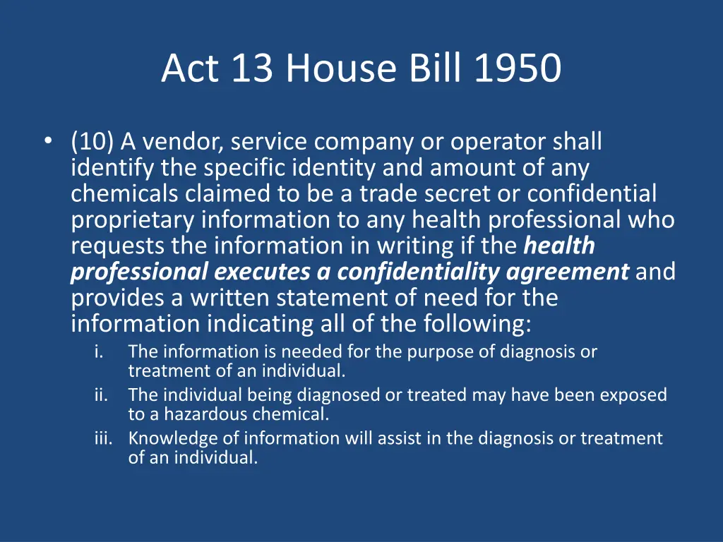 act 13 house bill 1950