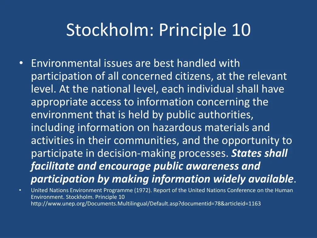 stockholm principle 10