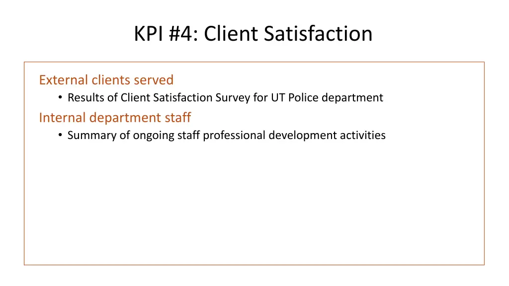 kpi 4 client satisfaction