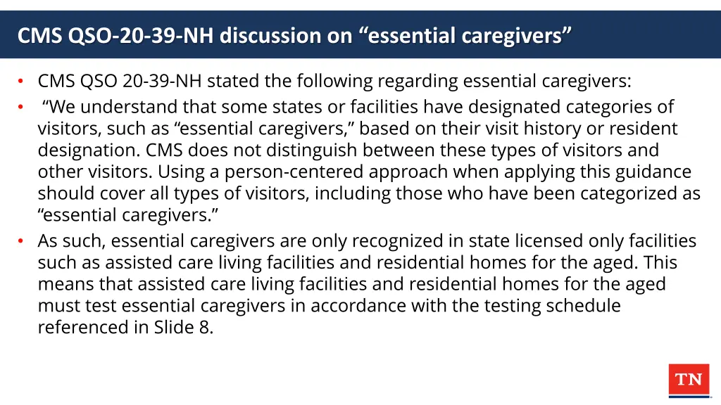 cms qso 20 39 nh discussion on essential
