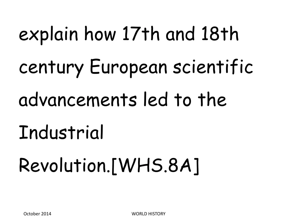 explain how 17th and 18th century european