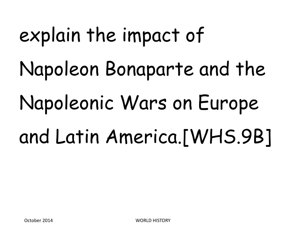 explain the impact of napoleon bonaparte