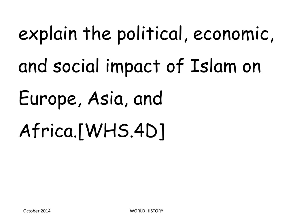 explain the political economic and social impact