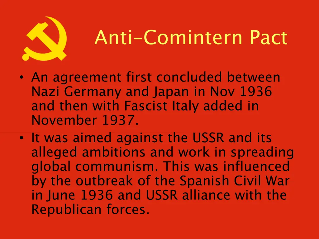 anti comintern pact